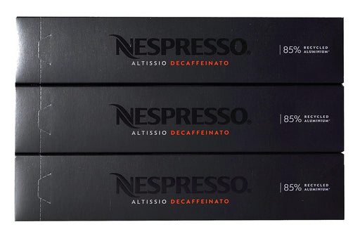 Nespresso Vertuo Altissio Decaffeinato, Pack 30 Cápsulas de Café Descafeinado para Espresso (40ml). Café intenso y cremoso de intensidad 9, con notas a cereal tostado y cacao. Nespresso - frontal