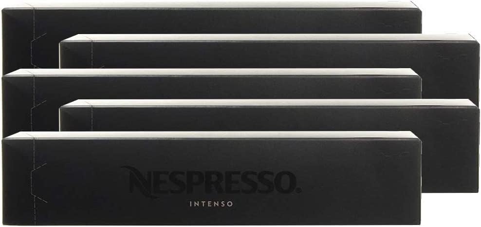 Nespresso Vertuo Altissio, Pack de 50 Cápsulas para Espresso (40ml). Café Espresso intenso y cremoso con notas de cereal tostado y cacao. Intensidad 9/13. Nespresso - frontal