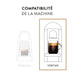 Nespresso Vertuo Altissio, Pack de 50 Cápsulas para Espresso (40ml). Café Espresso intenso y cremoso con notas de cereal tostado y cacao. Intensidad 9/13. Nespresso - uso