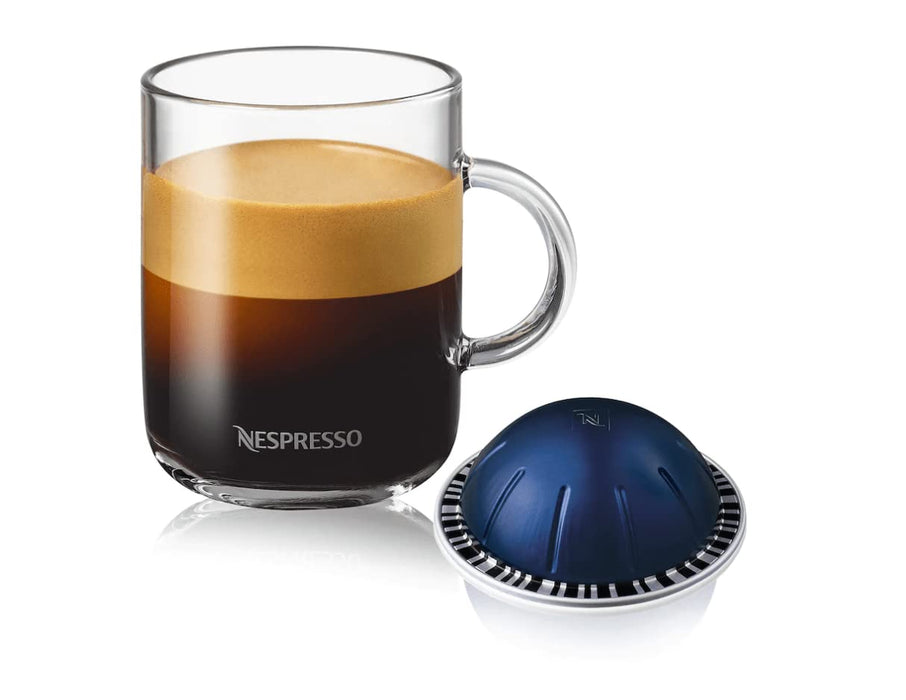 Nespresso Vertuo Diavolitto, pack de 10 cápsulas de espresso de máxima intensidad (11). Un café potente y cremoso con notas a roble y cuero, para los amantes de las sensaciones fuertes. Nespresso - detalle