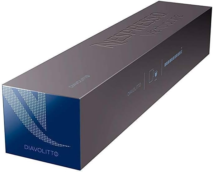 Nespresso Vertuo Intenso 10 Cápsulas de Café Intenso (Int. 9) para Taza Grande. Disfruta de un Café de Tueste Oscuro con una Crema Densa y Duradera para tu Cafetera Vertuo. Nespresso - detalle