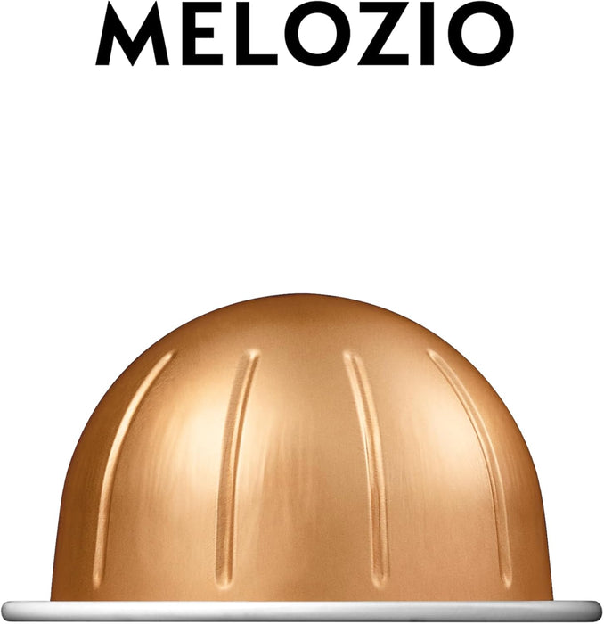 Nespresso Vertuo Melozio, pack de 60 cápsulas para taza Mug (230ml). Café suave y equilibrado, intensidad 6/11, con notas a cereal y miel. Formato ahorro 100% Arábica. Nespresso - extra