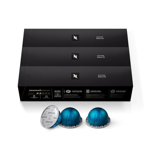 Nespresso Vertuo Odacio Pack 30 Cápsulas de Café para Taza Grande. Café Audaz y Vivaz de Intensidad 7 con Notas de Cereal y Toques Afrutados, para Sistema Nespresso Vertuo. Nespresso - pack
