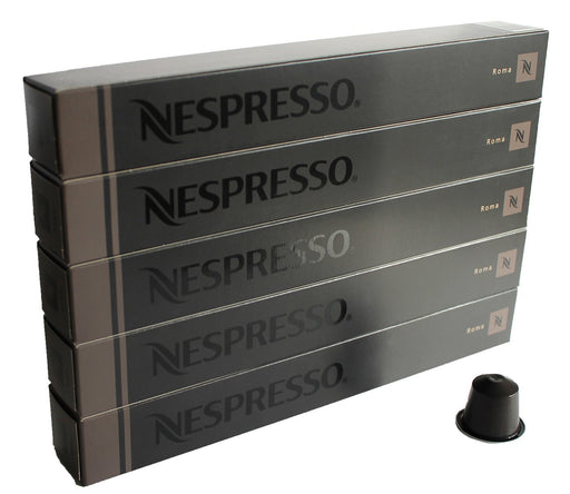 Nespresso Vertuo Odacio Pack Ahorro 50 Cápsulas de Café. Café Intenso (Int. 7) y Vivaz para Taza Grande (230ml), Mezcla de Arábicas con Notas de Cereal y Toques Afrutados. Nespresso - pack