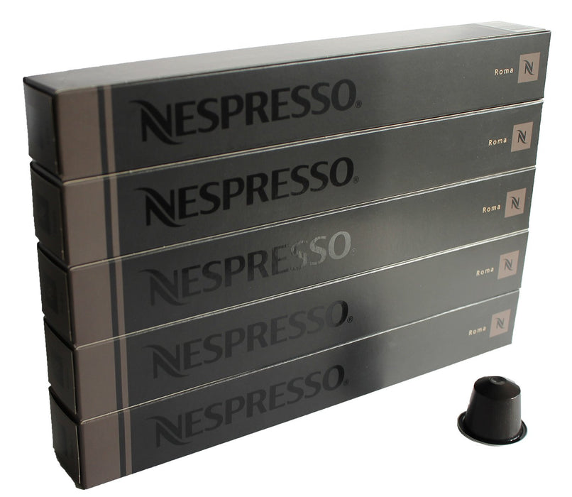 Nespresso Vertuo Odacio Pack Ahorro 50 Cápsulas de Café. Café Intenso (Int. 7) y Vivaz para Taza Grande (230ml), Mezcla de Arábicas con Notas de Cereal y Toques Afrutados. Nespresso - pack
