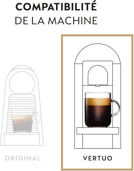 Nespresso Vertuo Pack Surtido de 50 cápsulas para taza Mug (230ml). Incluye 20 Melozio (Int. 6), 20 Stormio (Int. 8) y 10 Odacio (Int. 7). Una selección para todos los gustos. Nespresso - uso