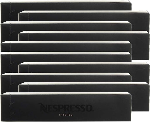 Nespresso Vertuo Stormio, pack de 100 cápsulas de café intenso y especiado. Perfil aromático con notas amaderadas. Intensidad 8. Nespresso - frontal