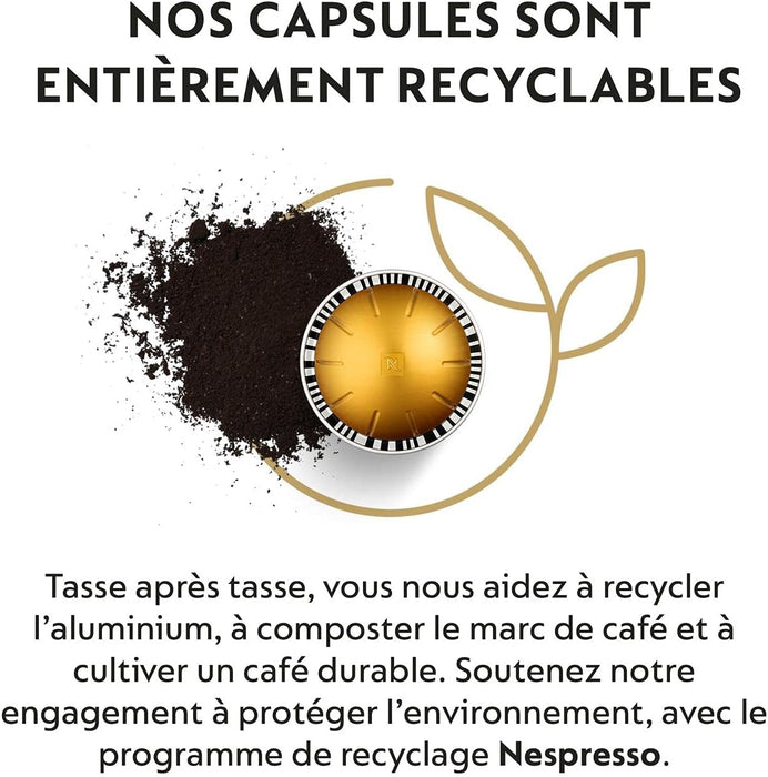 Nespresso Vertuo Voltesso Mega Pack 100 Cápsulas de Café. Café Espresso Suave y Dulce (Int. 4) con Notas a Galleta, Formato Ahorro para Cafeteras Nespresso Vertuo. Nespresso - uso