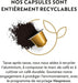 Nespresso Volluto Descafeinado, Pack 100 Cápsulas Originales de café dulce y suave sin cafeína. Notas a galleta y cereales. Intensidad 4. Nespresso - uso