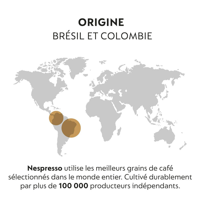 Nespresso Volluto Mega Pack de 200 Cápsulas de Café OriginalLine. Formato ahorro para disfrutar de tu espresso suave y dulce (Intensidad 4). 20 tubos de 10. Nespresso - detalle