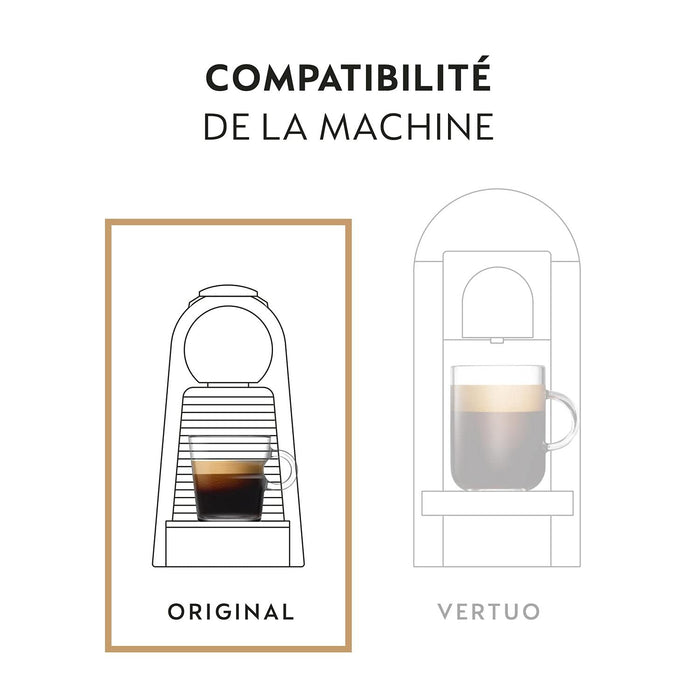 Nespresso Volluto Mega Pack de 200 Cápsulas de Café OriginalLine. Formato ahorro para disfrutar de tu espresso suave y dulce (Intensidad 4). 20 tubos de 10. Nespresso - ingredientes