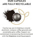 Pack 30 Cápsulas Nespresso Vertuo Fortado Decaffeinato. El Gran Lungo (150ml) más intenso, ahora descafeinado. Intensidad 8 con notas a cacao y madera de roble. Nespresso - presentacion