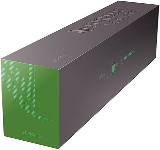 Pack 30 cápsulas Nespresso Vertuo Stormio. Café para Taza (230ml) de alta intensidad (8/13) con ricas notas especiadas, amaderadas y de cereal. Nespresso - pack