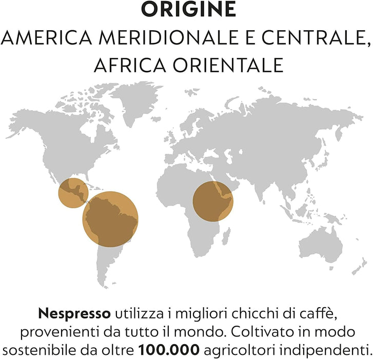Pack Ahorro 150 Cápsulas Nespresso Originales, Selección Arpeggio y Ristretto. Café intenso y cremoso con notas de cacao y chocolate. Intensidad 9 y 10. Nespresso - presentacion