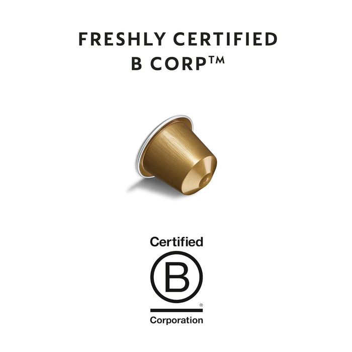 Pack Ahorro de 100 Cápsulas Nespresso Original Ispirazione Venezia. Un café de tueste oscuro compatible con cafeteras Nespresso Original, suave y con notas a caramelo. Nespresso - lateral