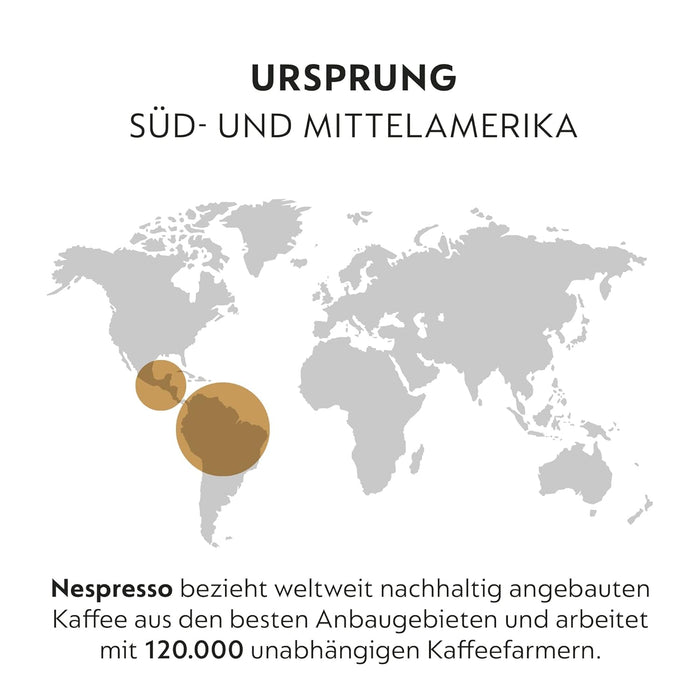 Pack Ahorro de 100 Cápsulas Nespresso Original Ispirazione Venezia. Un café de tueste oscuro compatible con cafeteras Nespresso Original, suave y con notas a caramelo. Nespresso - presentacion
