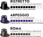 Pack de 100 Cápsulas de Café Nespresso Selección Intensos. Incluye 5 variedades para sistema Original: 20 Kazaar, 20 Napoli, 20 Ristretto, 20 Arpeggio y 20 Roma. Nespresso - pack
