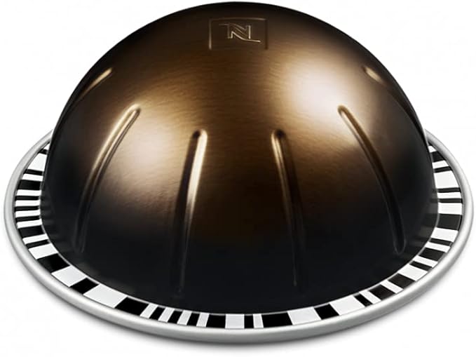 Pack de 20 Cápsulas Nespresso Vertuo Double Espresso Scuro. Un doble espresso (80ml) muy intenso y oscuro, con notas a cacao y vainilla, perfecto para una dosis extra de energía y sabor. Nespresso - frontal