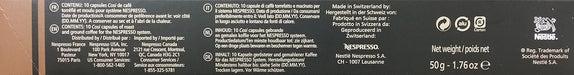 Pack de 30 Cápsulas de Café Nespresso Cosi. Café para sistema Original de intensidad 4. Un espresso de tueste ligero con cuerpo sutil y refrescantes notas cítricas. Nespresso - pack