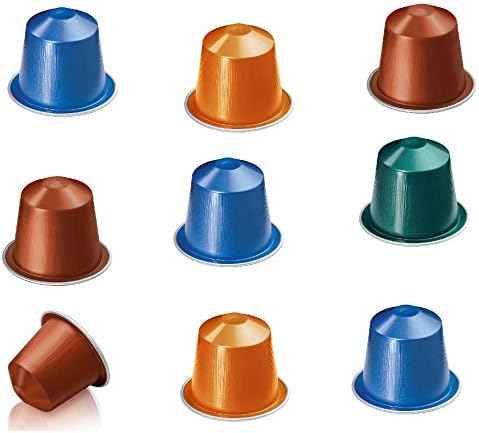 Pack de 30 Cápsulas de Café Nespresso Surtido de Degustación Lungo. Selección aleatoria con 5-10 variedades de cafés largos (110ml) para el sistema Nespresso Original. Nespresso - frontal