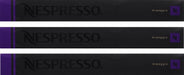 Pack de 30 Cápsulas Nespresso Arpeggio. Un café espresso intenso y cremoso de nivel 9, con un tueste potente y exquisitas notas a cacao y madera. Un clásico infalible. Nespresso - lateral