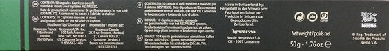 Pack de 30 Cápsulas Nespresso Espresso Capriccio. Un café de intensidad 5, sorprendentemente rico y distintivo, con un equilibrio perfecto y notas a cereal muy marcadas. Nespresso - detalle