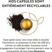 Pack de 30 cápsulas Nespresso Vertuo Arondio. Café Gran Lungo (150 ml) suave y equilibrado (Int. 6/13), con un delicioso perfil aromático a cereal. Nespresso - detalle