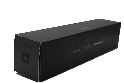 Pack de 30 cápsulas Nespresso Vertuo Fortado. Café Gran Lungo (150 ml) intenso y con cuerpo (Int. 8/13), con notas de cacao y madera de roble. Nespresso - pack