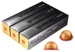 Pack de 30 Cápsulas Nespresso Vertuo Melozio Decaffeinato. Disfruta del mismo sabor suave y equilibrado con notas a cereal y dulzura de miel, ahora sin cafeína, para tu taza de 230 ml. Nespresso - pack