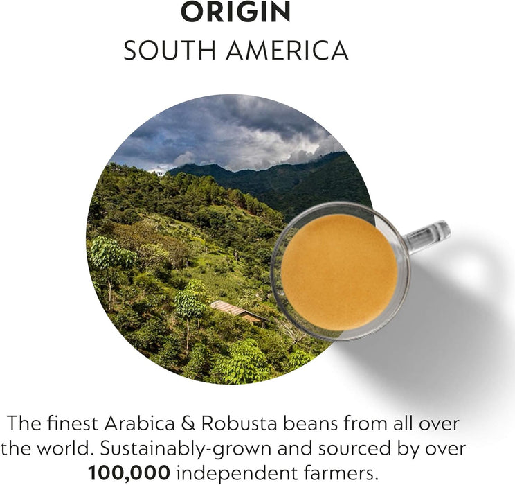 Pack de 50 cápsulas de café Nespresso Original Capriccio. Un espresso equilibrado y rico en aromas, de intensidad 5, compatible con todas las cafeteras Nespresso Original. Nespresso - detalle
