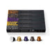 Pack de 50 Cápsulas de Café Nespresso OriginalLine Surtido Italiano. Incluye 10x Venezia, 10x Ristretto Italiano, 10x Arpeggio, 10x Roma y 10x Livanto, una selección para todos los gustos. Nespresso - frontal