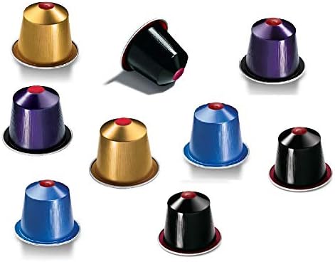 Pack de 50 cápsulas de café Nespresso Surtidas para sistema Original. Una selección sorpresa con un mínimo de 3 a 5 variedades diferentes para que descubras tu café. Nespresso - frontal