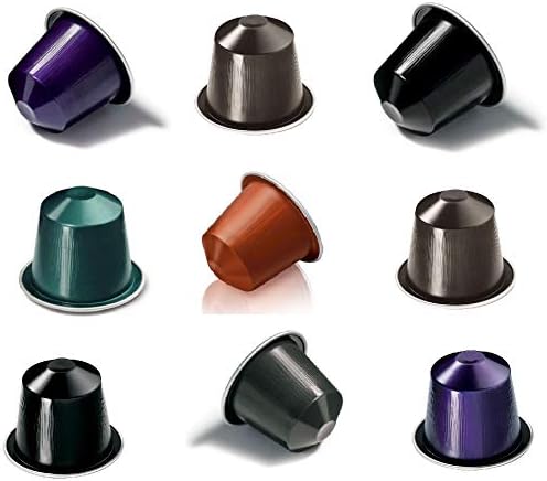 Pack de 50 Cápsulas de Café Nespresso Surtido Fuerte. Selección aleatoria con 5-10 variedades de intensidad media-alta (8 a 11) para el sistema Nespresso Original. Nespresso - frontal
