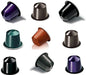 Pack de 50 Cápsulas de Café Nespresso Surtido Fuerte. Selección aleatoria con 5-10 variedades de intensidad media-alta (8 a 11) para el sistema Nespresso Original. Nespresso - frontal