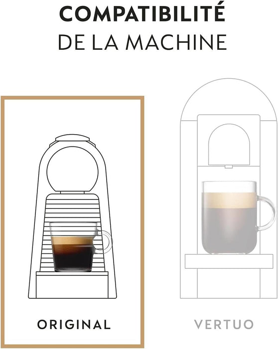 Pack de 50 cápsulas de café Nespresso Vanilio para sistema Original. Un delicioso Espresso Lungo aromatizado con vainilla, de intensidad 6 y textura sedosa. Nespresso - extra