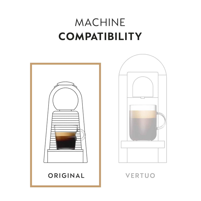 Pack de 50 cápsulas de café Nespresso Vivalto Lungo (5 packs de 10). Una mezcla compleja y equilibrada de Arábicas con notas florales y tostadas. Intensidad 6. Nespresso - pack