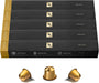 Pack de 50 cápsulas de café Nespresso Volluto. Espresso de tueste ligero con un perfil dulce y afrutado, y notas a galleta. Intensidad suave (4/13). Nespresso - pack