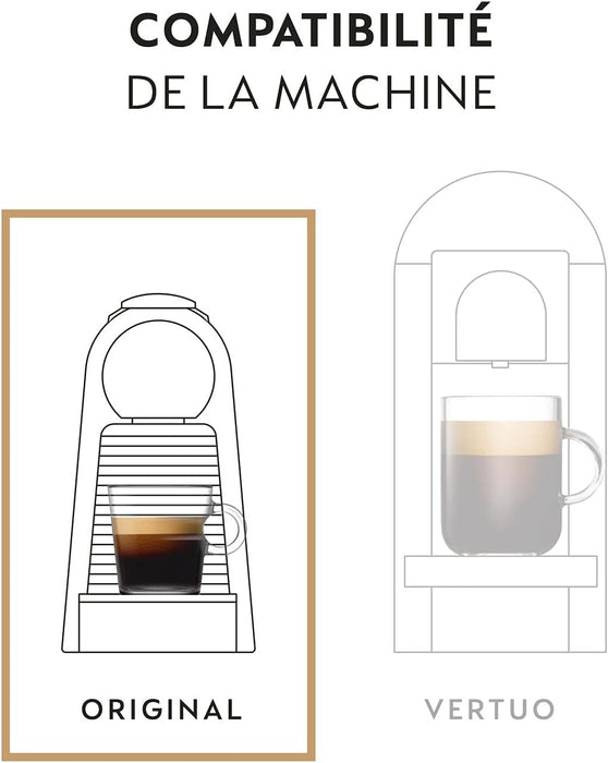Pack de 50 cápsulas Nespresso Arpeggio Decaffeinato. Disfruta de un café descafeinado intenso y cremoso, con notas de cacao y un cuerpo denso. Intensidad 9. Nespresso - zoom