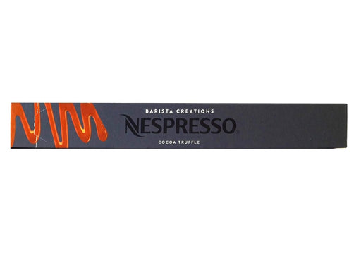 Pack de 50 cápsulas Nespresso Barista Creations Cocoa Truffle. Un café aromatizado con el sabor del chocolate negro y la trufa, sobre una base de espresso suave. Nespresso - frontal