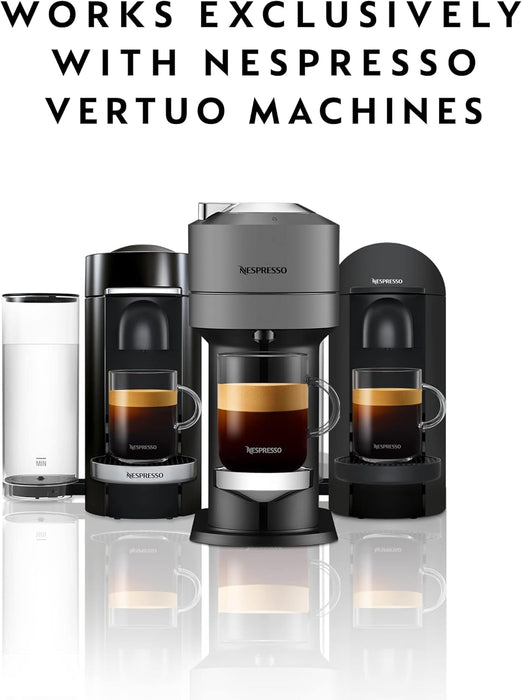 Pack de 50 Cápsulas Nespresso Vertuo Diavolitto. Un café espresso (40 ml) de tueste oscuro e intensidad 11, solo compatible con el sistema de cafeteras Nespresso Vertuo. Nespresso - presentacion