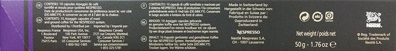 Pack Surtido de 50 Cápsulas Nespresso Original con 5 variedades de café Espresso. Incluye Arpeggio, Roma, Livanto, Capriccio y Volluto para cafeteras Nespresso Original. Nespresso - uso