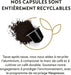 Pack Surtido de 50 Cápsulas Nespresso Originales, una selección de cafés intensos que incluye 10x Roma, 10x Ristretto, 10x Kazaar, 10x Arpeggio y 10x Dharkan. Nespresso - detalle