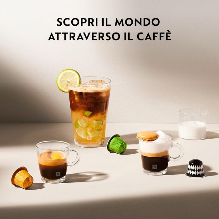 Pack Surtido Nespresso 100 Cápsulas Originales para Espresso y Lungo. Incluye Stockholm, Tokyo, Vienna, Cape Town Lungo y Cosi. Intensidades de 4 a 10. Nespresso - ingredientes
