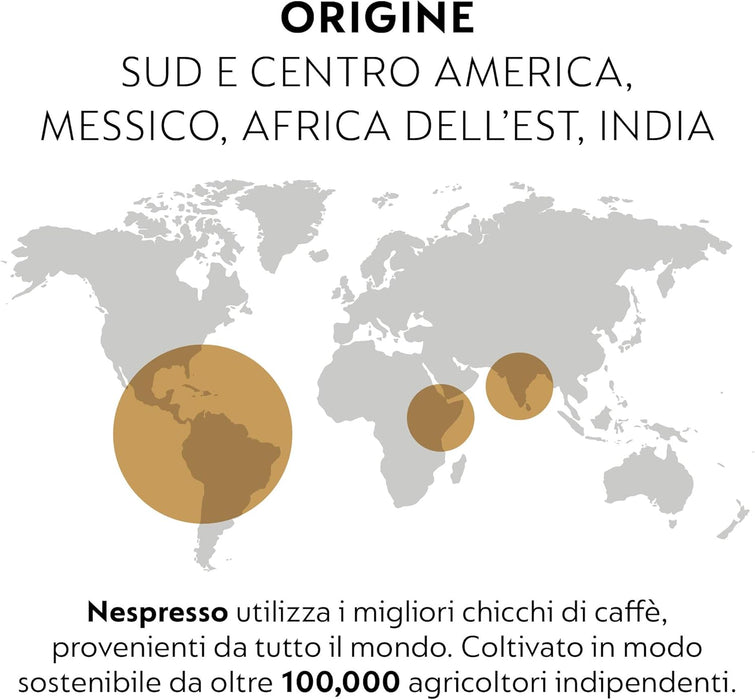 Pack Surtido Nespresso 100 Cápsulas Originales para Espresso y Lungo. Incluye Stockholm, Tokyo, Vienna, Cape Town Lungo y Cosi. Intensidades de 4 a 10. Nespresso - presentacion