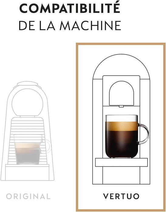 Pack Surtido Nespresso Vertuo con 30 cápsulas. Incluye 10 cápsulas de Altissio (Intenso 9), 10 de Diavolitto (Extremo 11) y 10 de Voltesso (Suave 4) para explorar diferentes intensidades. Nespresso - pack