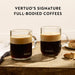 Pack Surtido Nespresso Vertuo de 30 cápsulas. Descubre 3 variedades para taza Mug (230ml): 10 Stormio (Int. 8), 10 Odacio (Int. 7) y 10 Melozio (Int. 6). El regalo ideal. Nespresso - lateral
