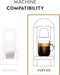 Selección para Leche Nespresso Vertuo, pack de 30 cápsulas. Incluye Bianco Doppio, Scuro y Chiaro, cafés diseñados para crear recetas de barista en casa. Nespresso - uso