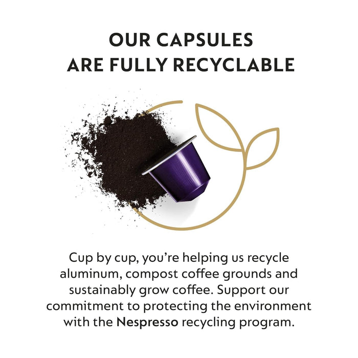 Surtido de 100 Cápsulas de Café Nespresso Original. Un pack mixto con 10 variedades de espresso y lungo para descubrir tu favorito. Compatible con cafeteras Nespresso Original. Nespresso - lateral
