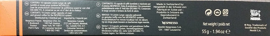 Surtido de 50 Cápsulas de Café Nespresso Original. Pack de degustación con 5 variedades de cafés Lungo y Ristretto: Vienna Lungo, Tokyo Lungo, Ethiopia, Ristretto y Stockholm Lungo. Nespresso - pack