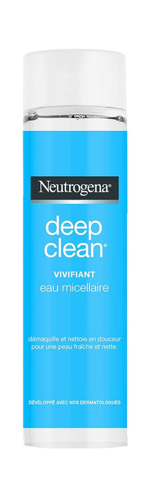 Neutrogena Deep Clean Agua Micelar Vivificante 200 ml. Una solución 3 en 1 que limpia, desmaquilla y suaviza la piel en un solo gesto, para todo tipo de pieles. Neutrogena - frontal